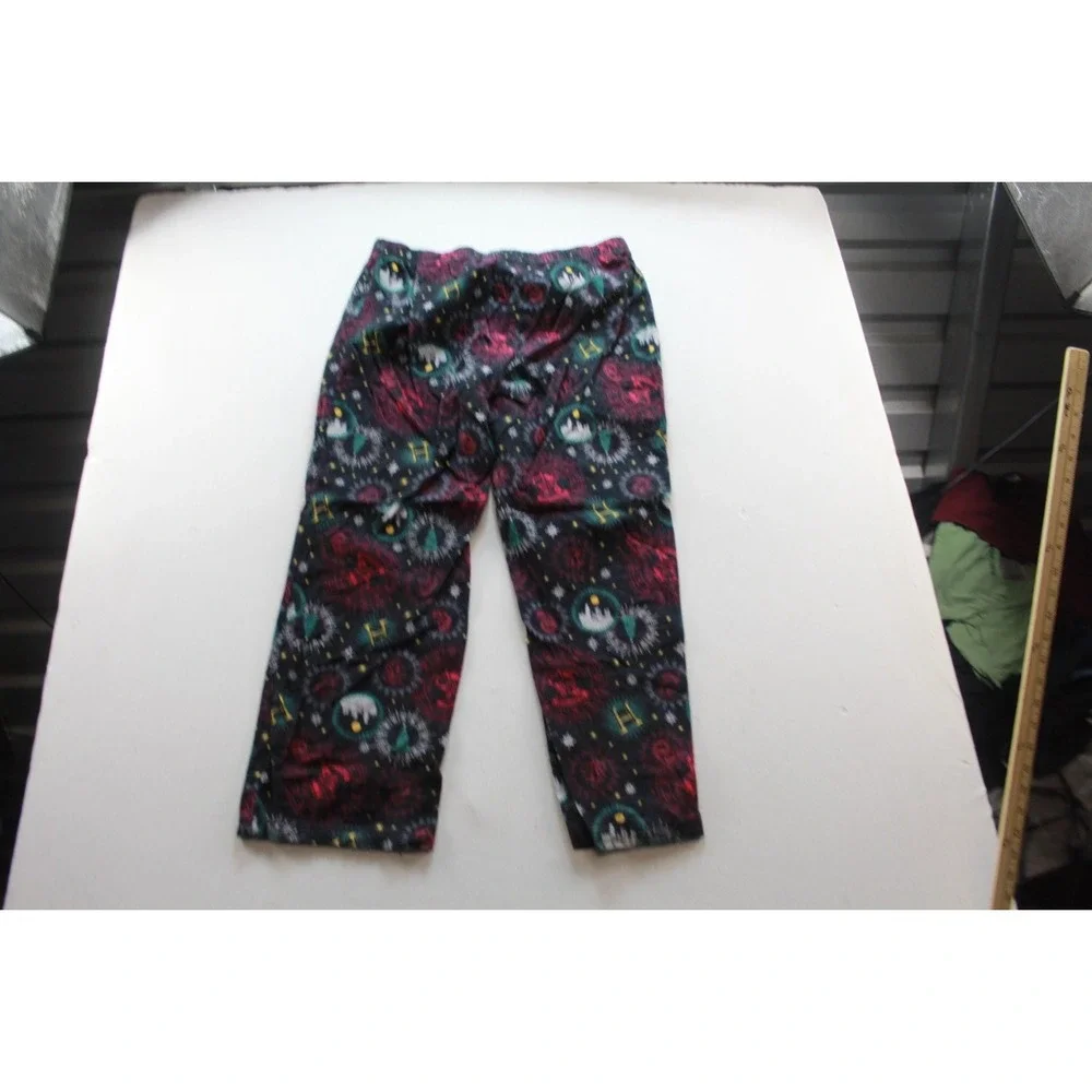 Harry Potter Mens Size Large Black Wizarding World Pajama Pants  Hogwarts Crest